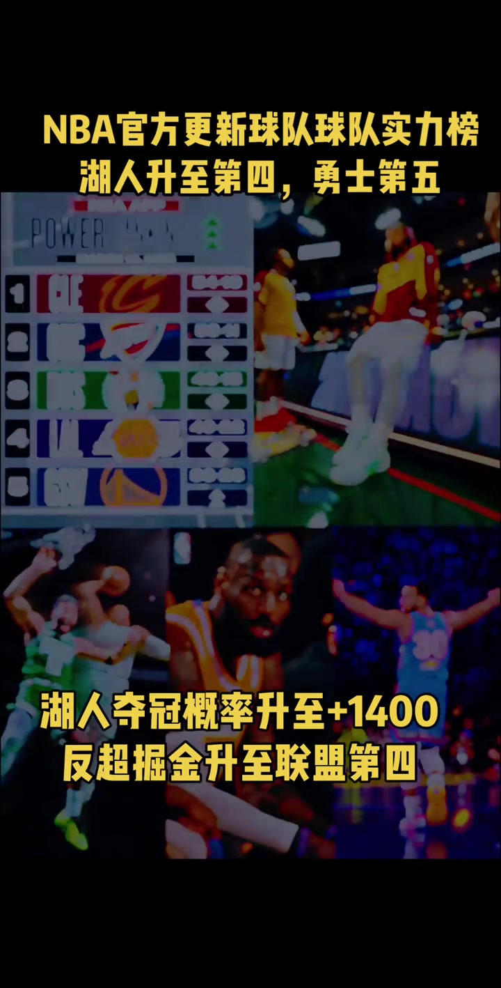 炙手可熱！湖人奪冠概率升至+1400，反超掘金升至聯(lián)盟第四